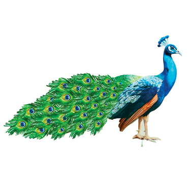 Details about   Artificial Feather Peacock Colorful And Lifelike Shape Garden Home Decor New